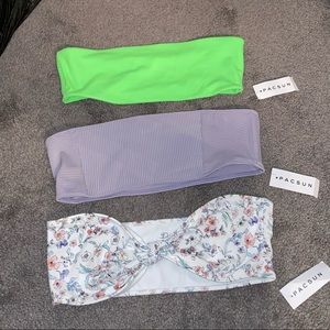 1 NWT Pacsun bandeau bikini tops